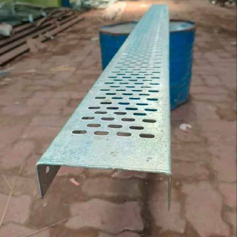 Galvanized Perforated Cable Tray Rectangular Channel Cable Tray 1.6 mm Thickness 2 mm Sheet for Industrial Use Manufacturers, Suppliers in Greater Noida